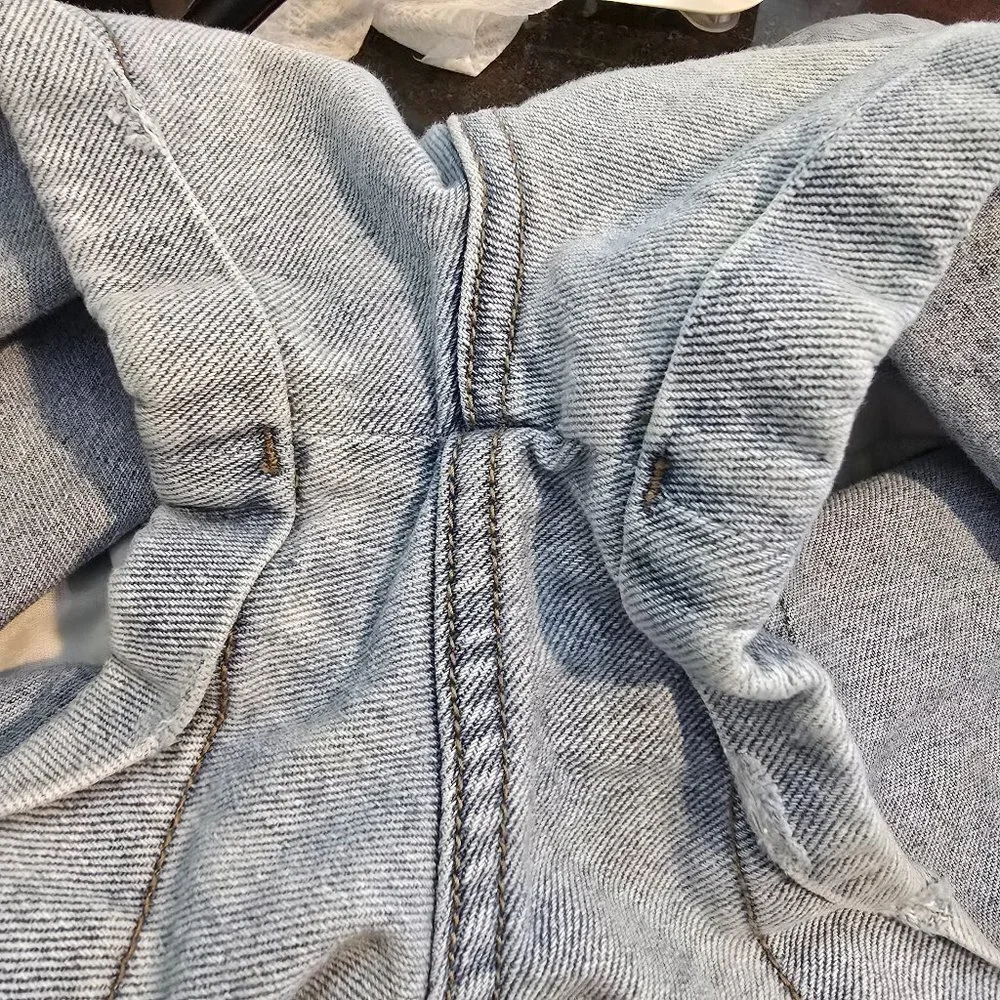 Kendall & Kylie Light Wash Denim Roll Cuff Shorts
